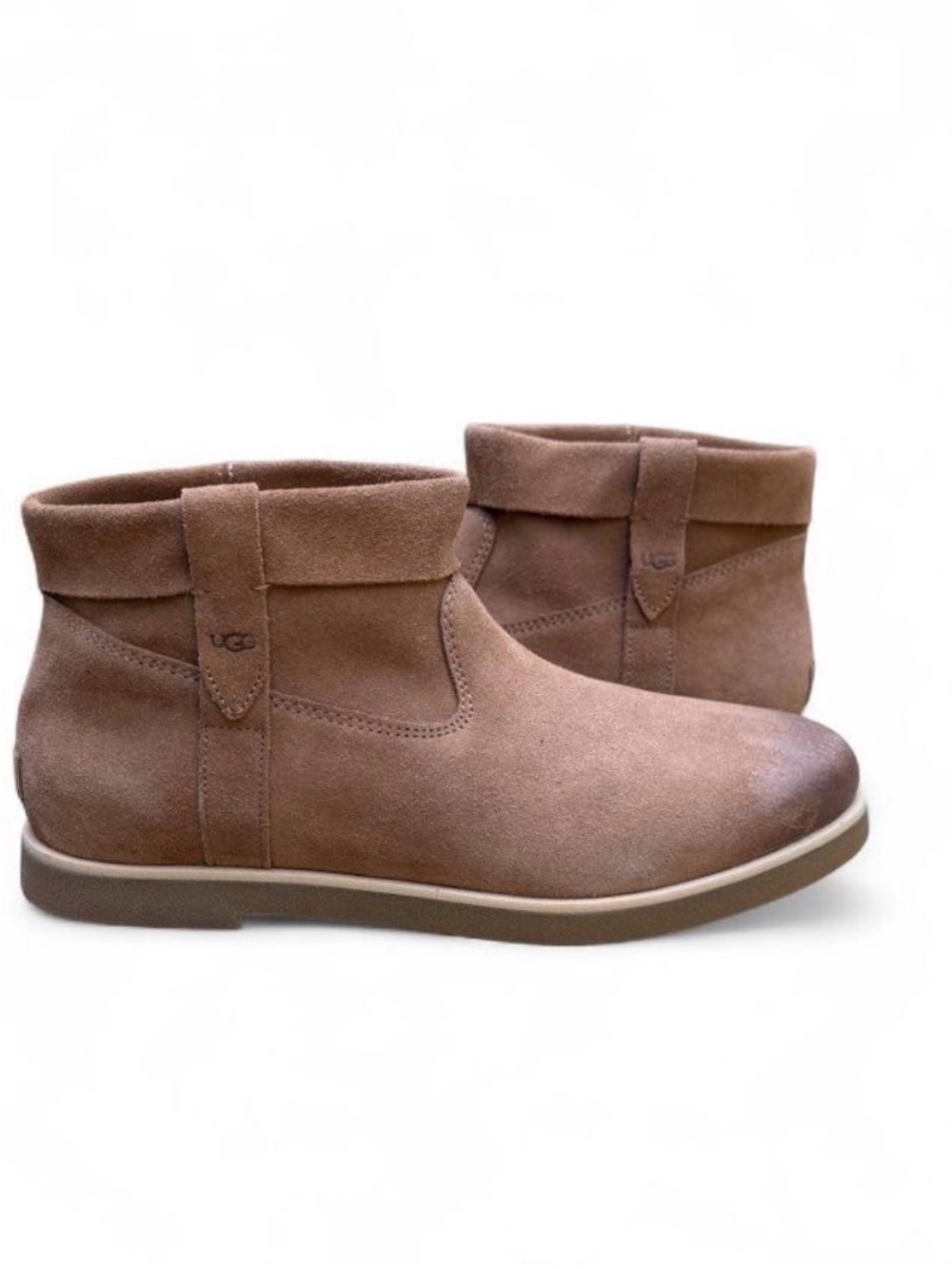 UGG Josefene Cuff Chestnut Suede Ankle Boots Size 10 NWOT